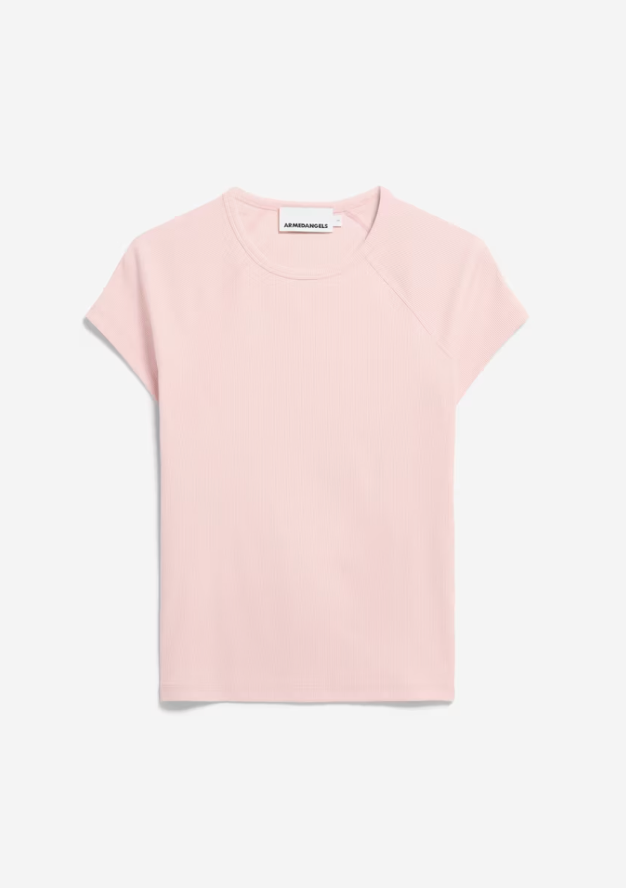 Armedangels - T-Shirt Hanjaa Baumwolle (bio) rosa