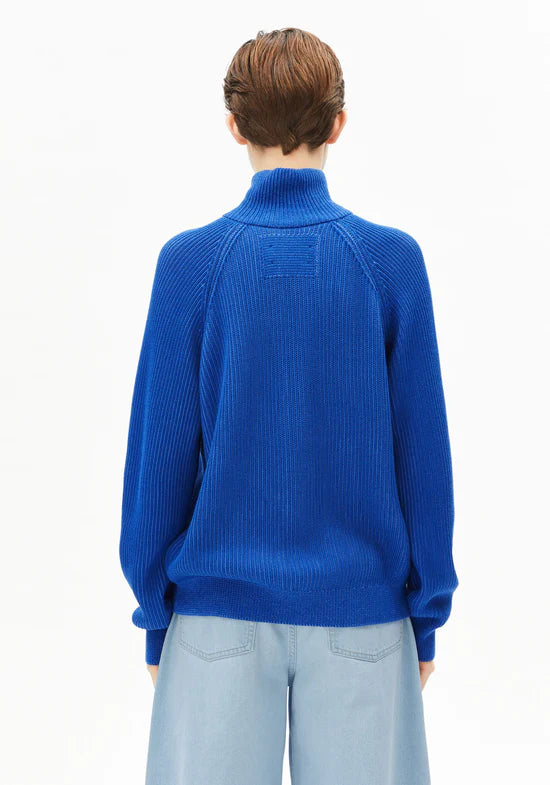 Armedangels - Strickpullover mit Reißverschluss blau für Frauen