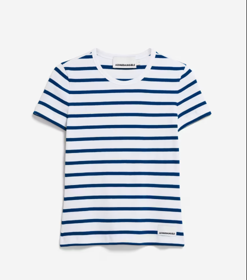 Armedangels - T-Shirt KARDAA weiss blau gestreift