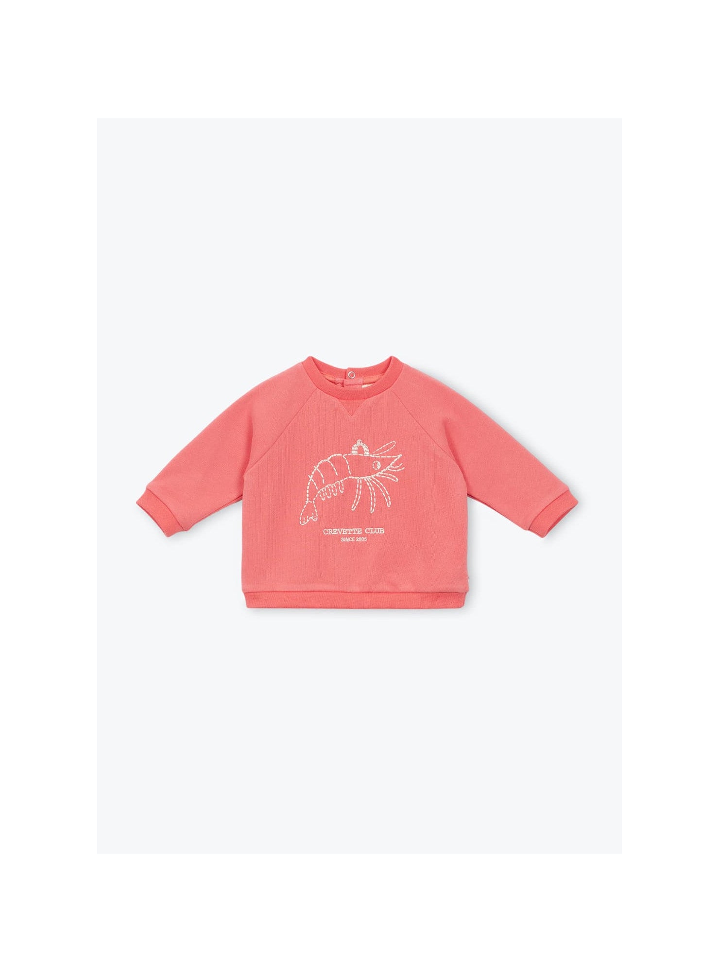 Arsène et les Pipelettes - Baby Sweatshirt Shrimp Club rosa