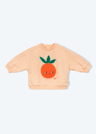 Arsène et les Pipelettes - Baby Sweatshirt Clementine orange