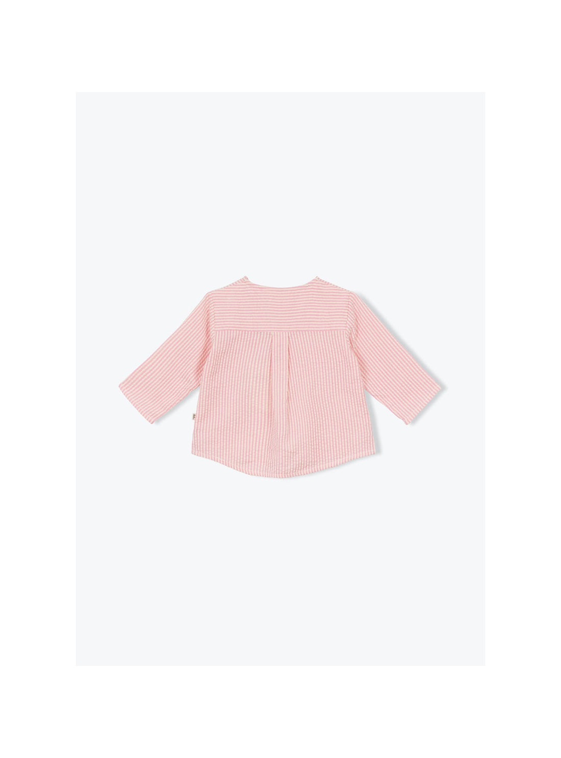 Arsène et les Pipelettes - Baby Hemd gestreift rosa