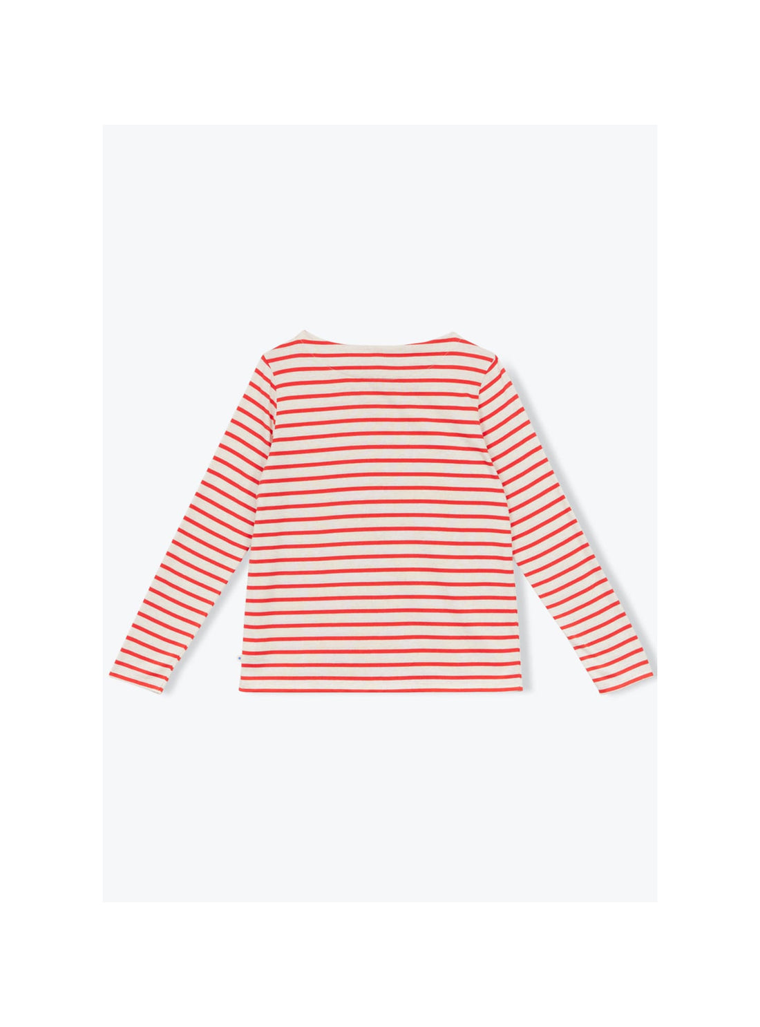 Arsène et les Pipelettes - Langarmshirt Bio rot gestreift MINI & ME