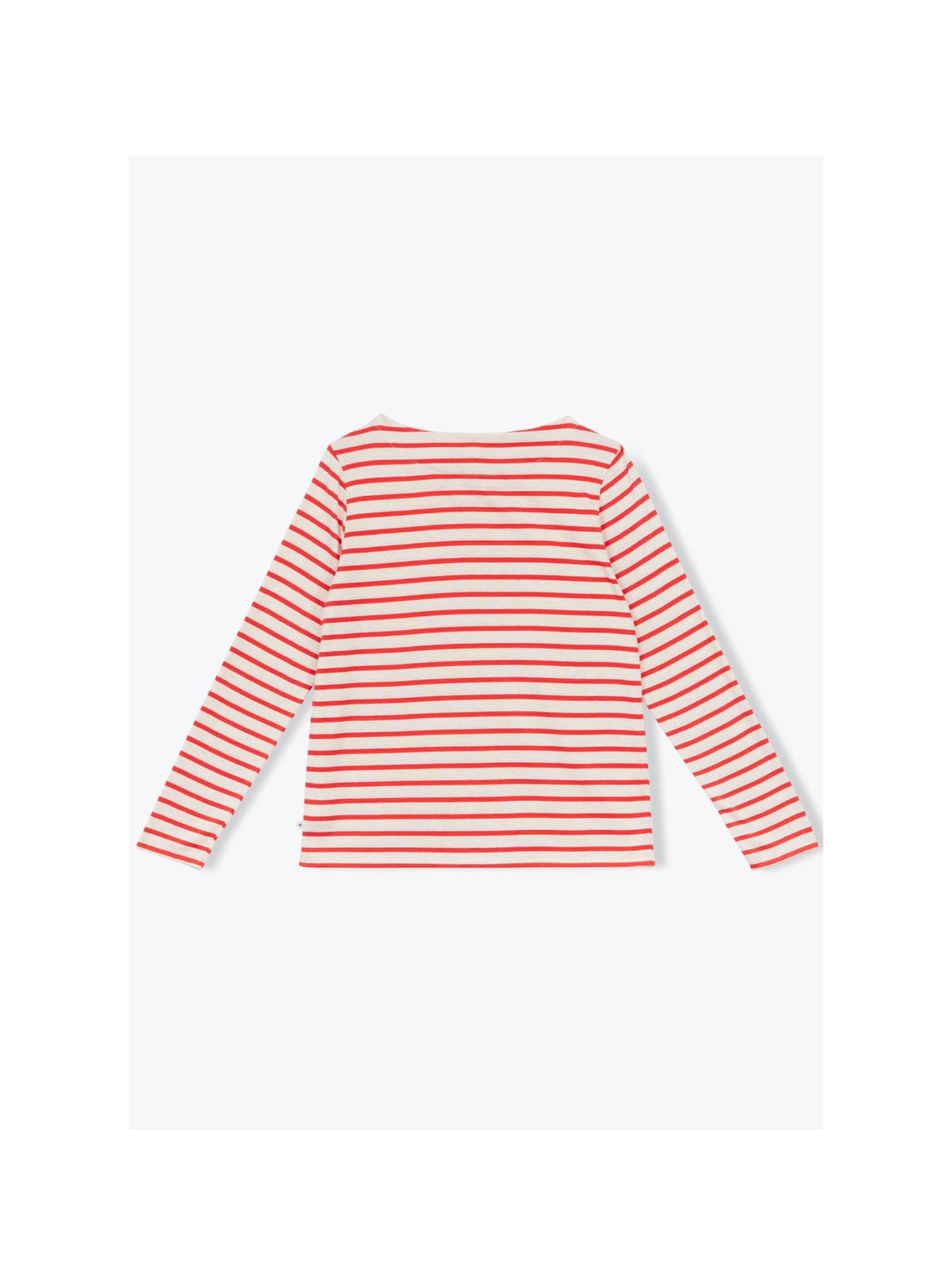 Arsène et les Pipelettes - Langarmshirt Bio rot gestreift MINI & ME