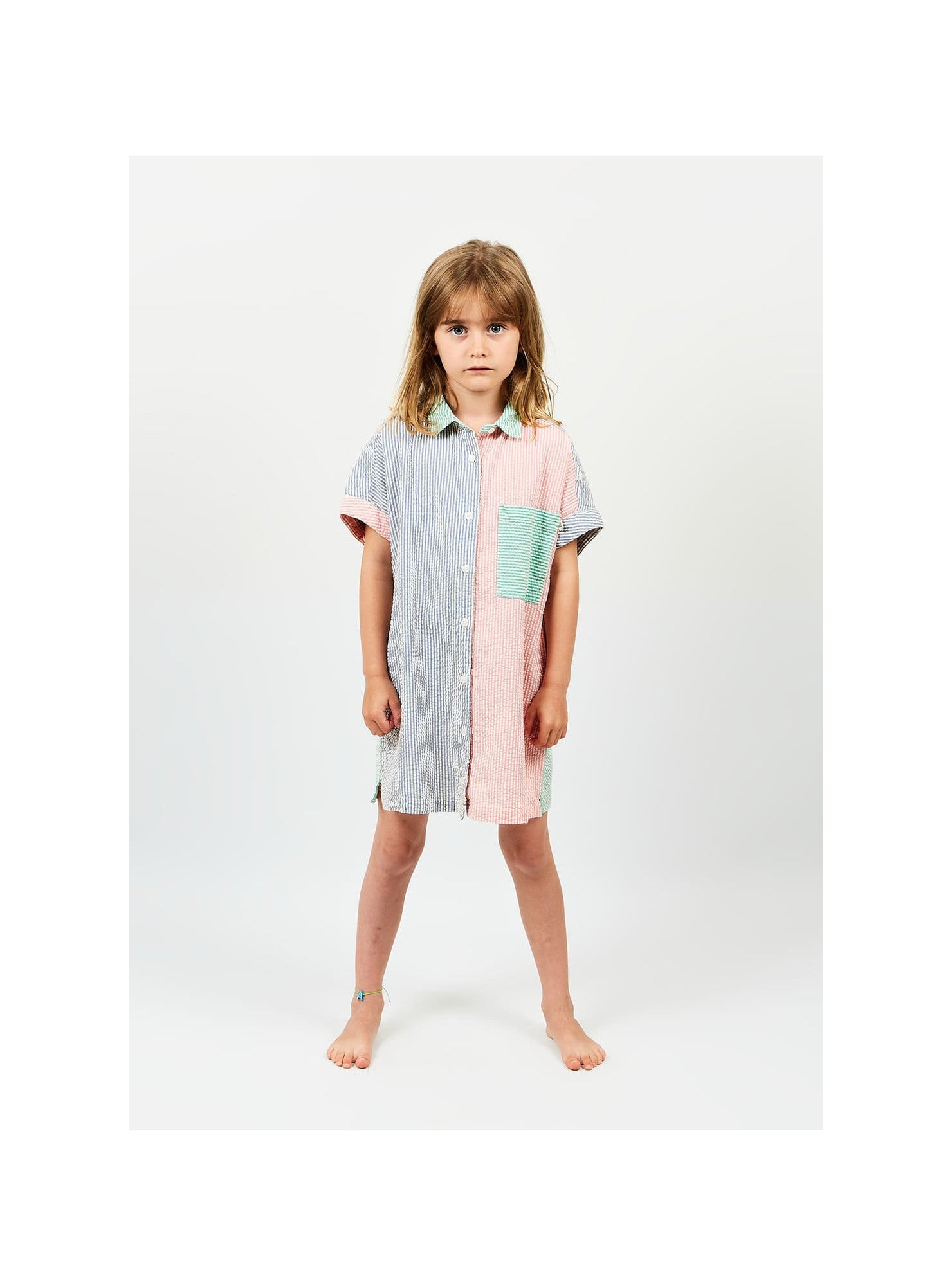 Arsène et les Pipelettes - Kinder Hemdkleid gestreift