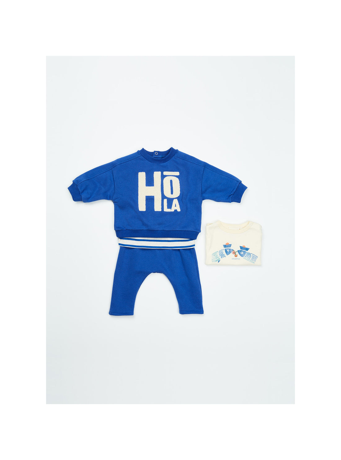Arsène et les Pipelettes - Baby Sweatshirt Hola blau
