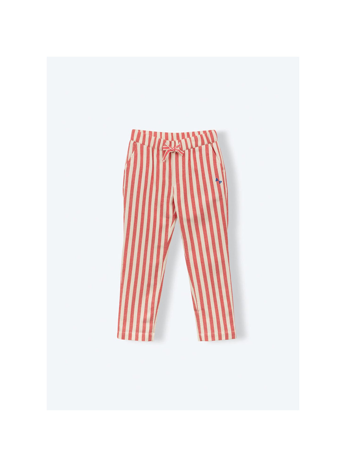 Arsène et les Pipelettes - Kinder Hose gestreift rot
