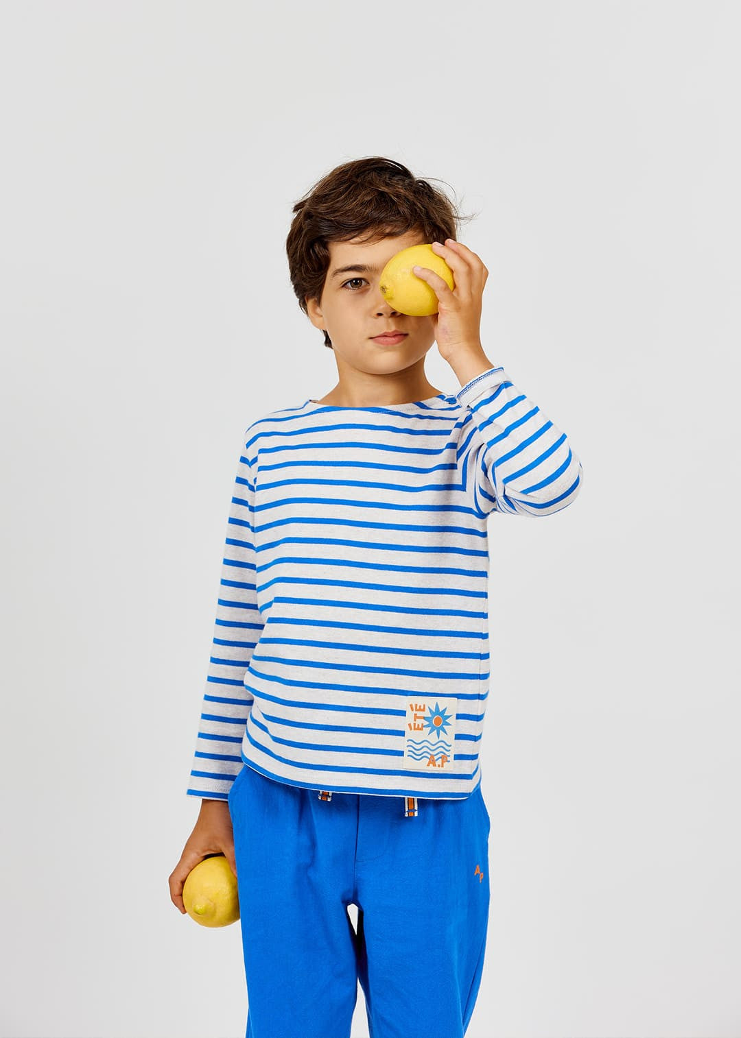 Arsène et les Pipelettes - Kinder Langarmshirt "Mariniere Bebe"