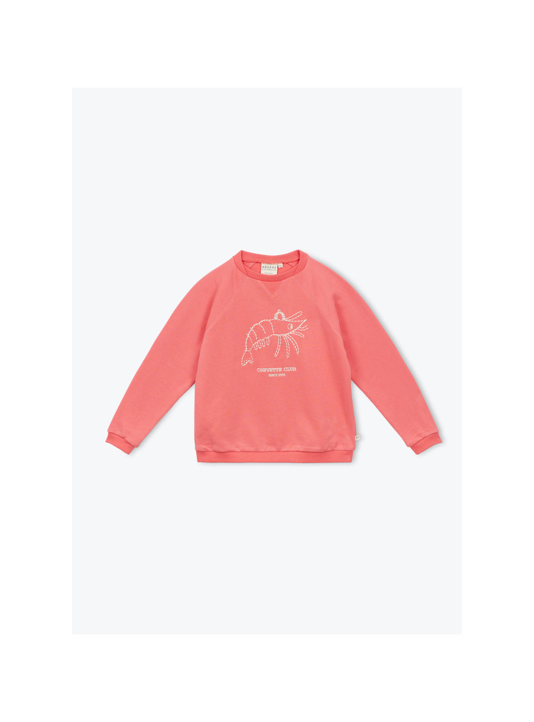 Arsène et les Pipelettes - Kinder Sweatshirt Shrimp Club rosa