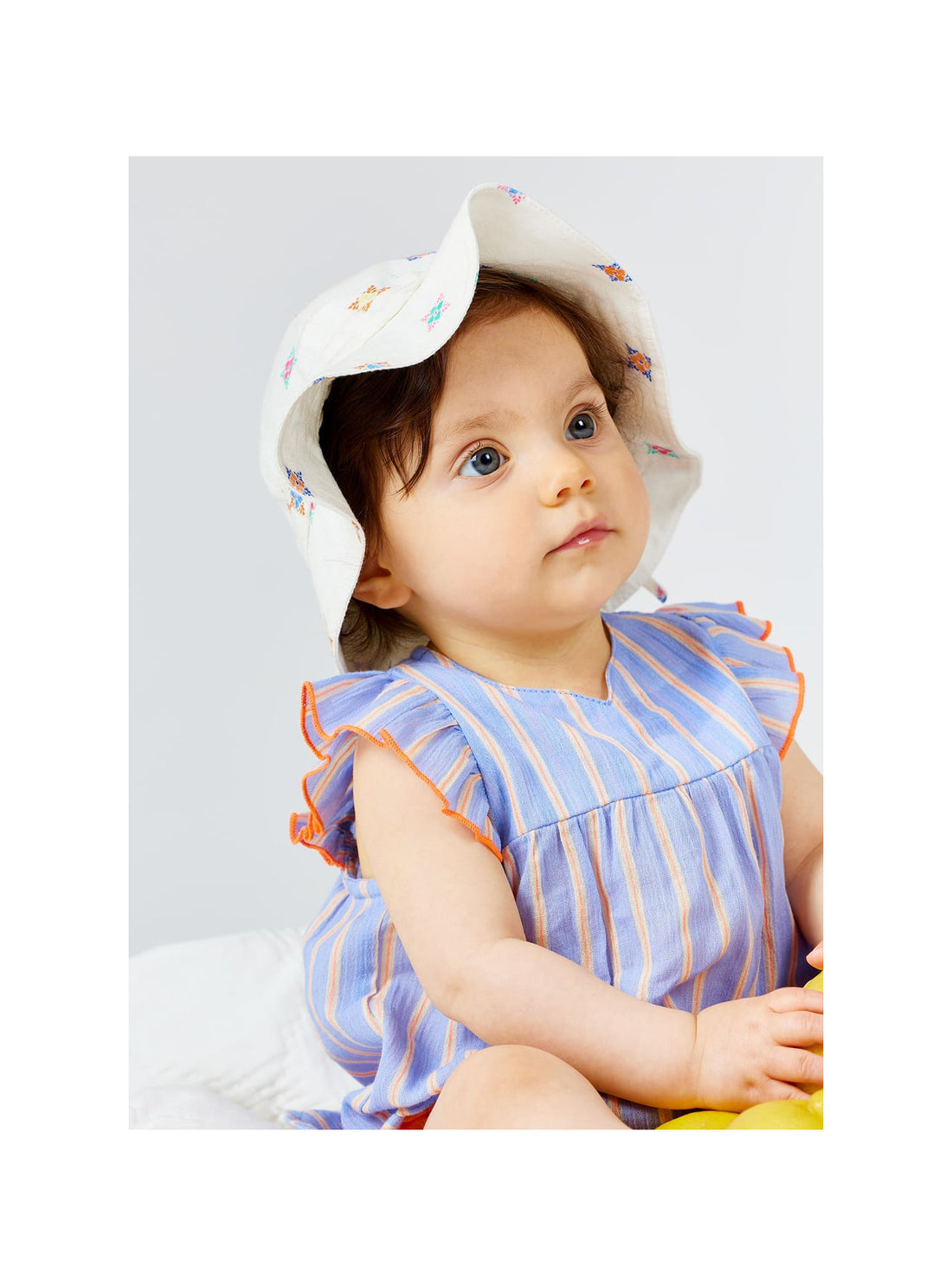 Arsène et les Pipelettes - Baby Bluse lila gestreift