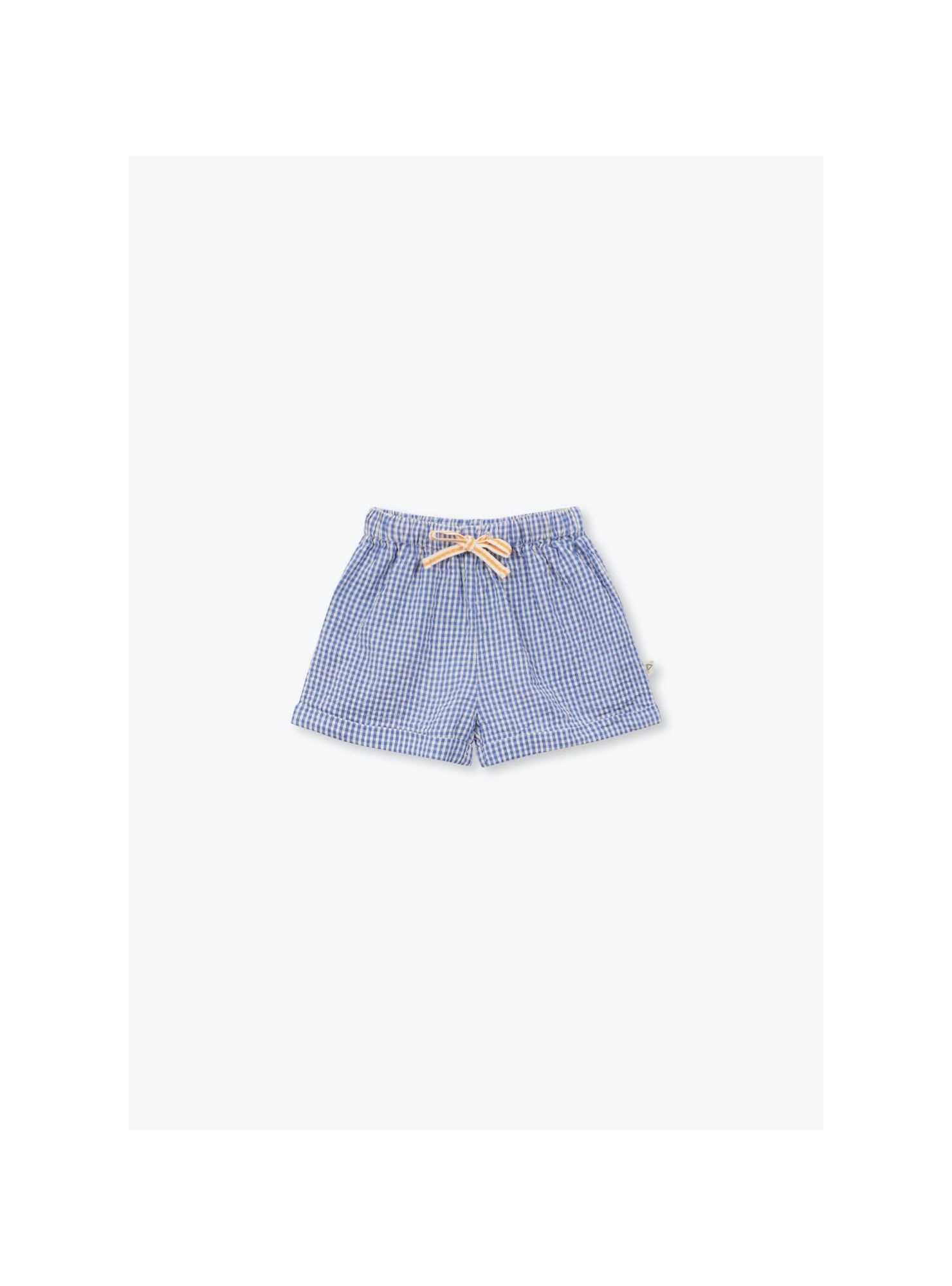 Arsène et les Pipelettes - Baby Shorts blau-weiß kariert