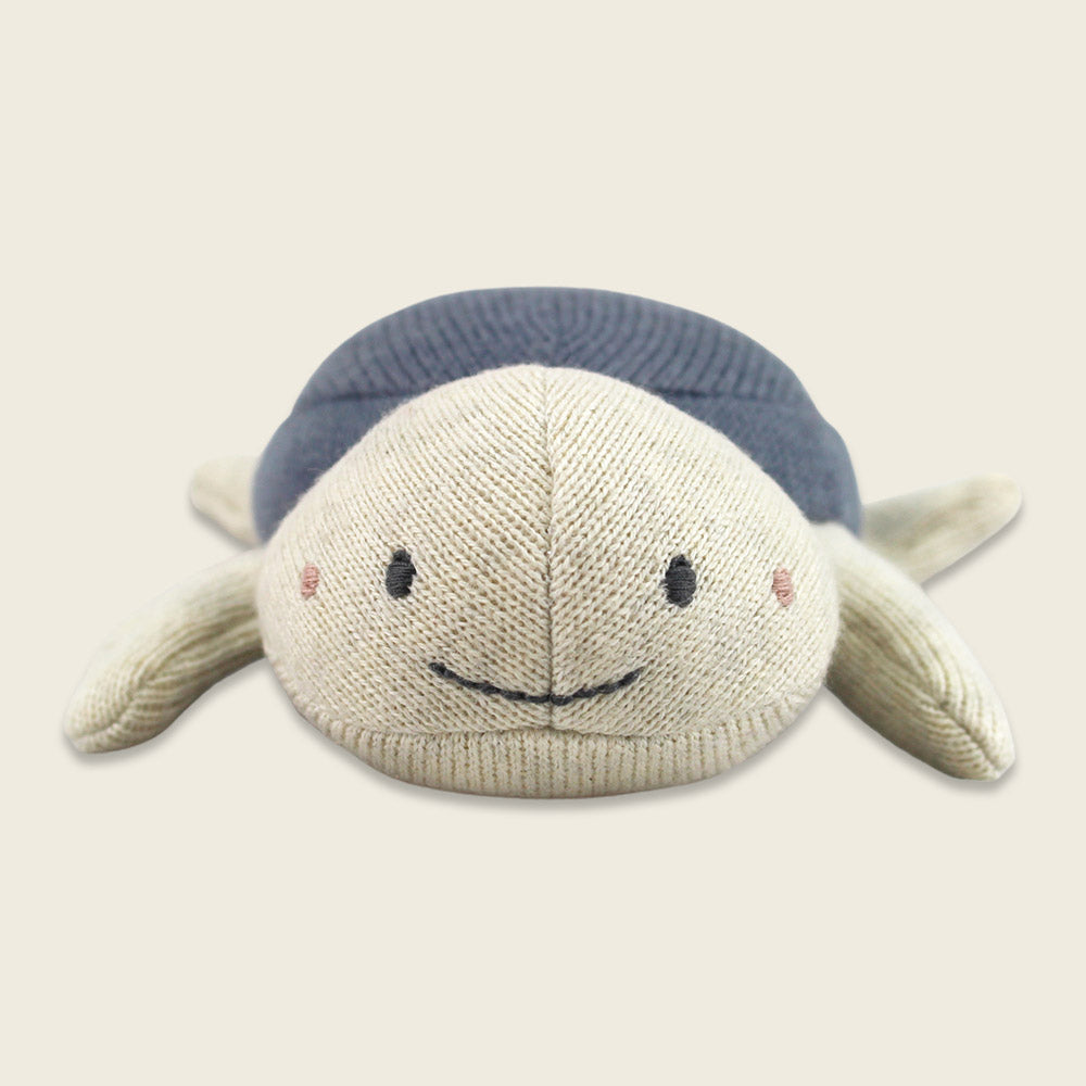 Ava & Yves - Babyrassel Schildkröte blau