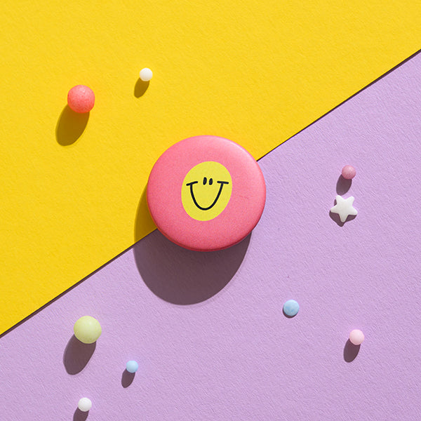 Ava & Yves - Kinder Button Smile, rosa