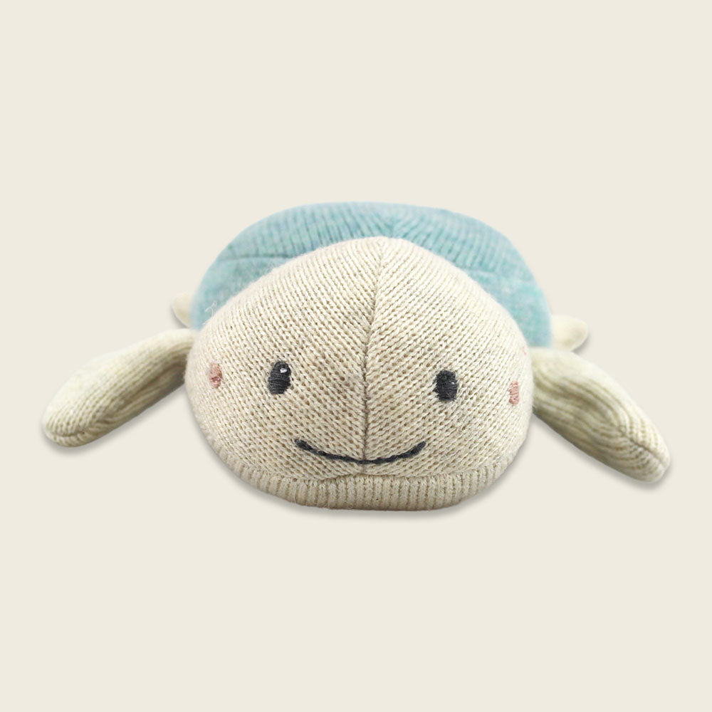 Ava & Yves - Babyrassel Schildkröte hellblau
