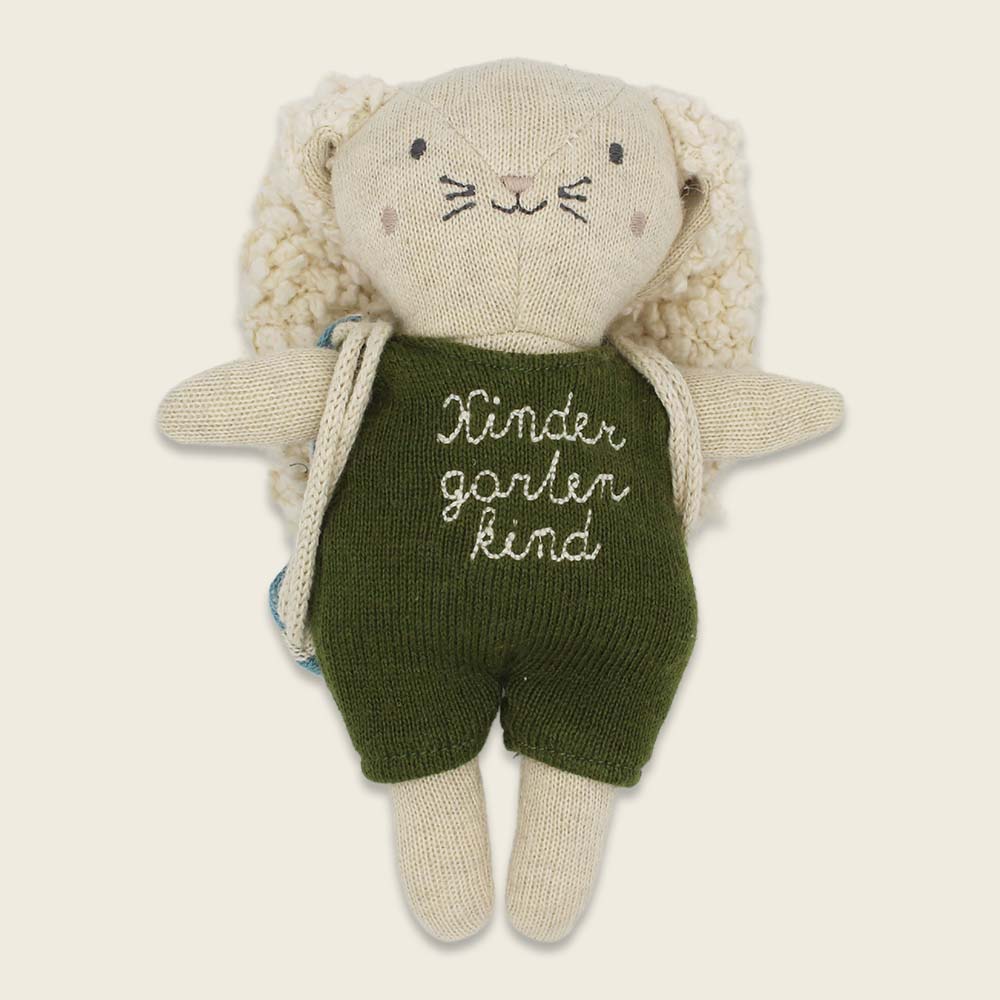 Ava & Yves - Hase Kindergartenkind, Anzug oliv mit Rucksack
