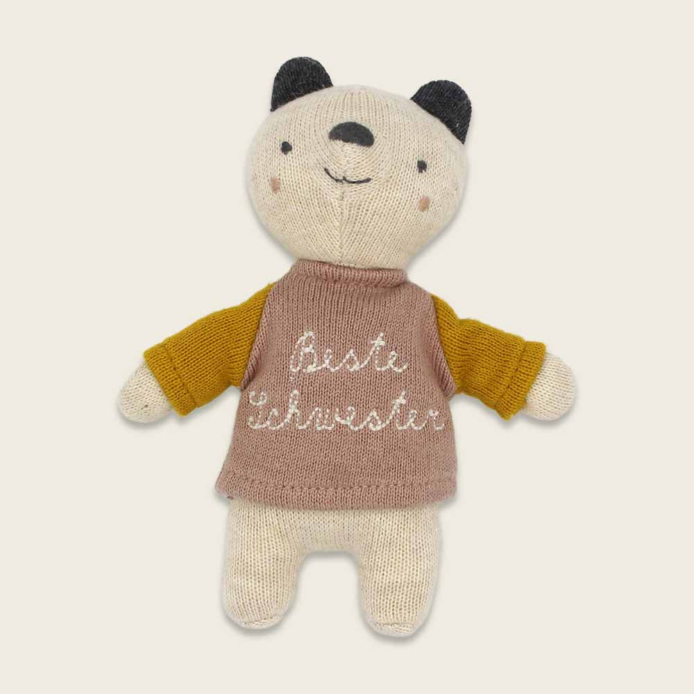 Ava & Yves - Kuscheltier Baumwolle (bio) Bär beste Schwester