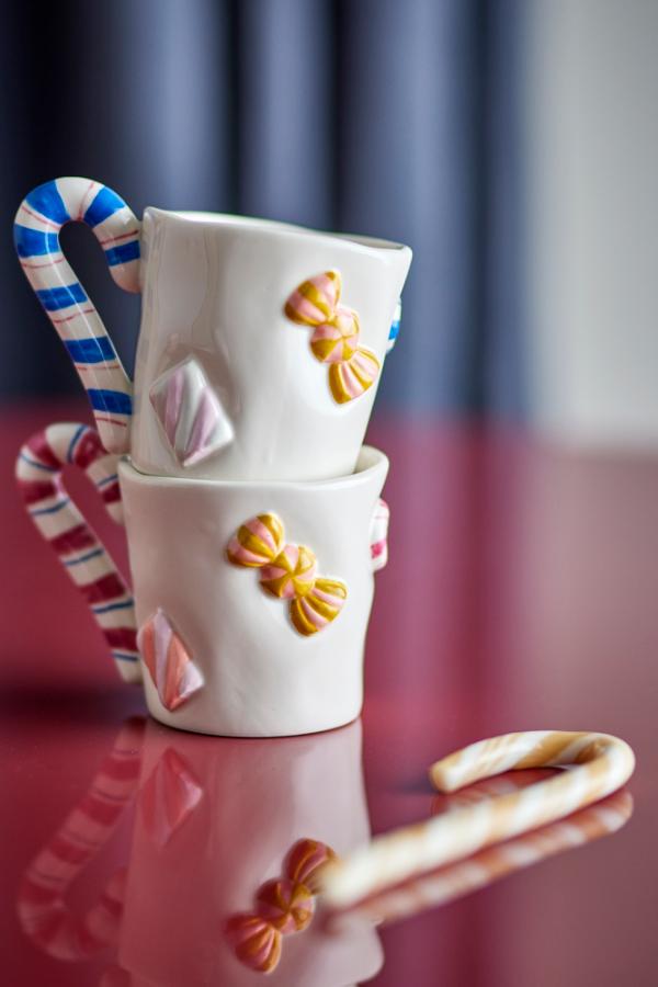 Bloomingville - Candice Tasse, bunt, Steingut 2-er Set