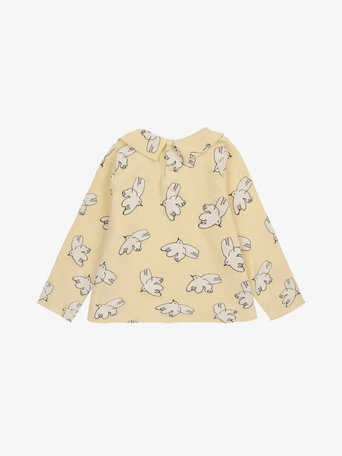 Bobo Choses - Baby T-Shirt Vögeln gelb