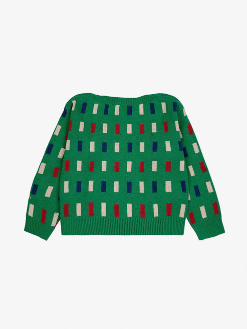 Bobo Choses - Baby Pullover Color Game grün