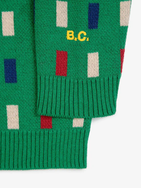 Bobo Choses - Baby Pullover Color Game grün