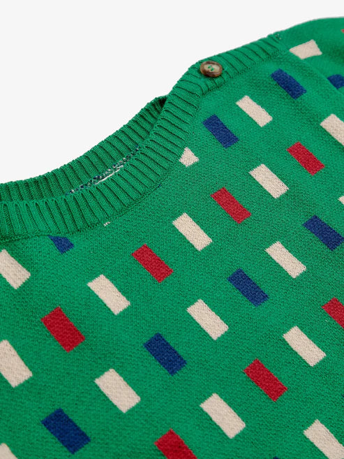 Bobo Choses - Baby Pullover Color Game grün