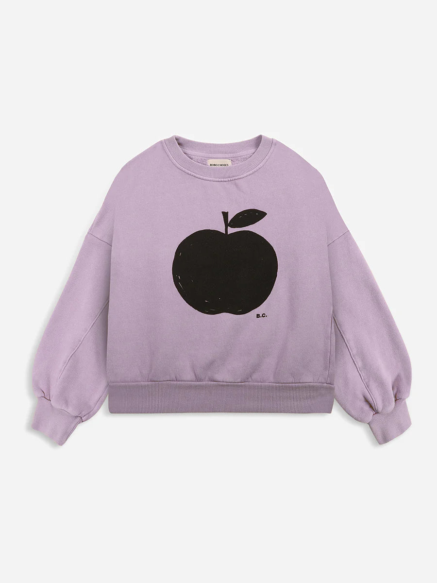 Sweatshirt mit Rundhalsausschnitt aus Bio-Baumwolle für Mädchen und Jungen von Bobo Chosen.