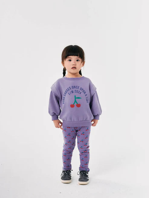 Bobo Choses - Kinder Sweatshirt Kirsche lila