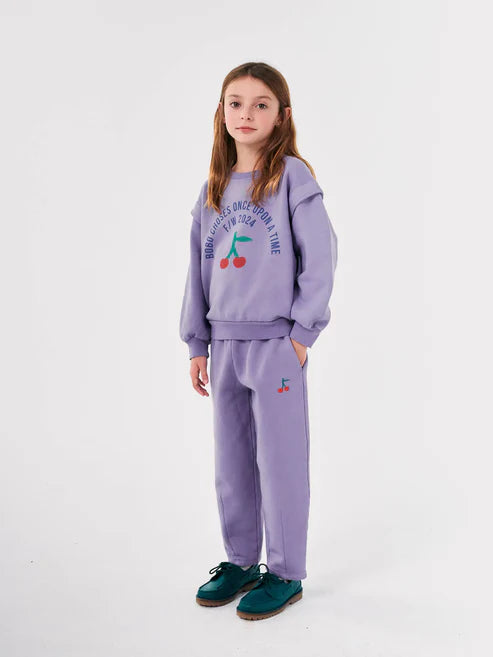 Bobo Choses - Kinder Sweatshirt Kirsche lila