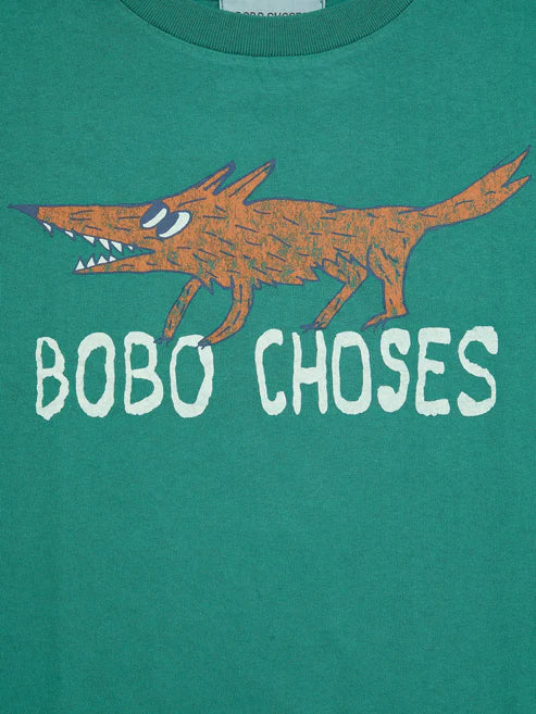 Bobo Choses - Kinder T-Shirt Fuchs grün