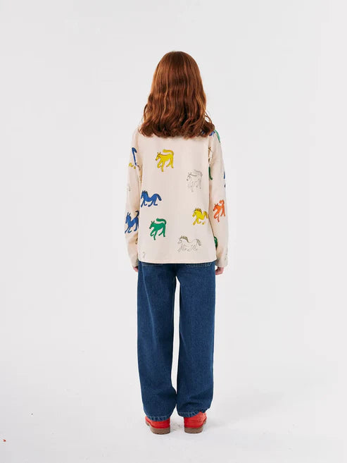 Bobo Choses - Kinder T-Shirt Pferde natur