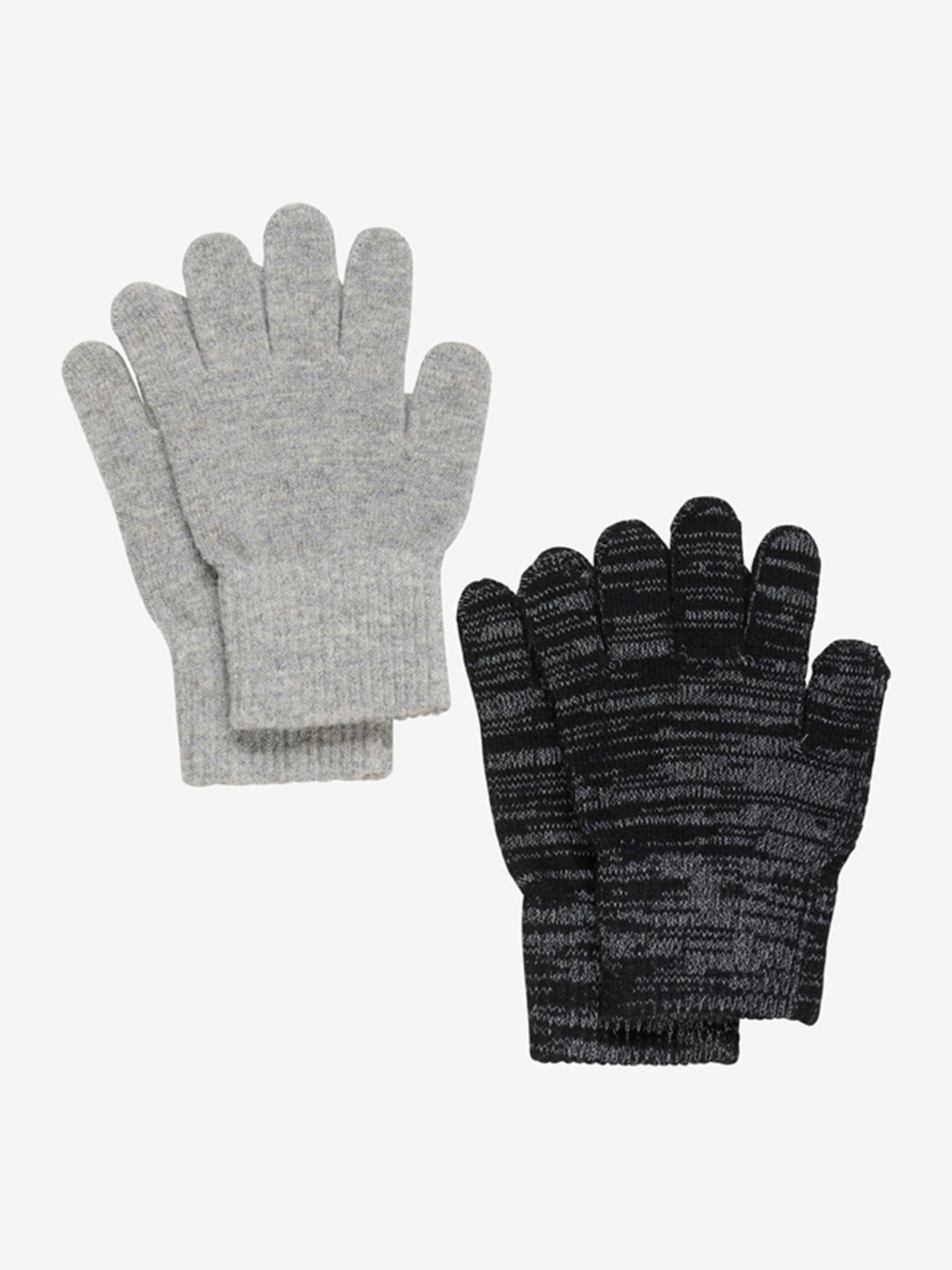Praktische Strickhandschuhe mit Rippenbündchen am Handgelenk. Die Fingerhandschuhe sind unifarben mit eingenähtem Reflexfaden. Sie sind aus Wolle und viel Stretch gefertigt, sodass sie warm und angenehm zu tragen sind.