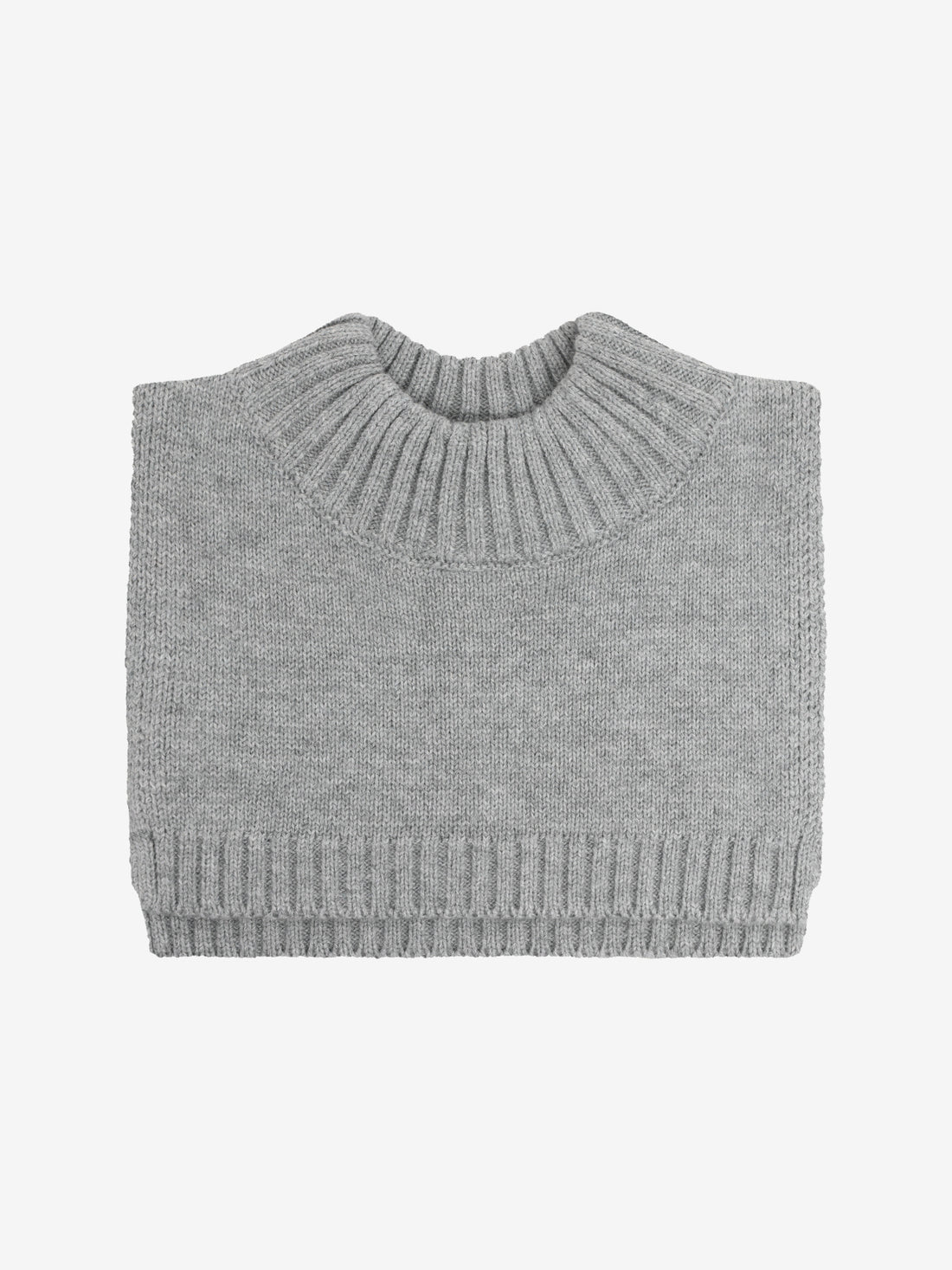 CeLaVi - Kinder Strickschal aus Wolle grau