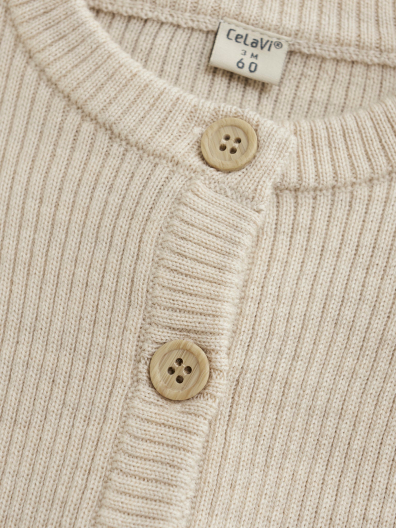 CeLaVi - Babystrampler Wolle beige