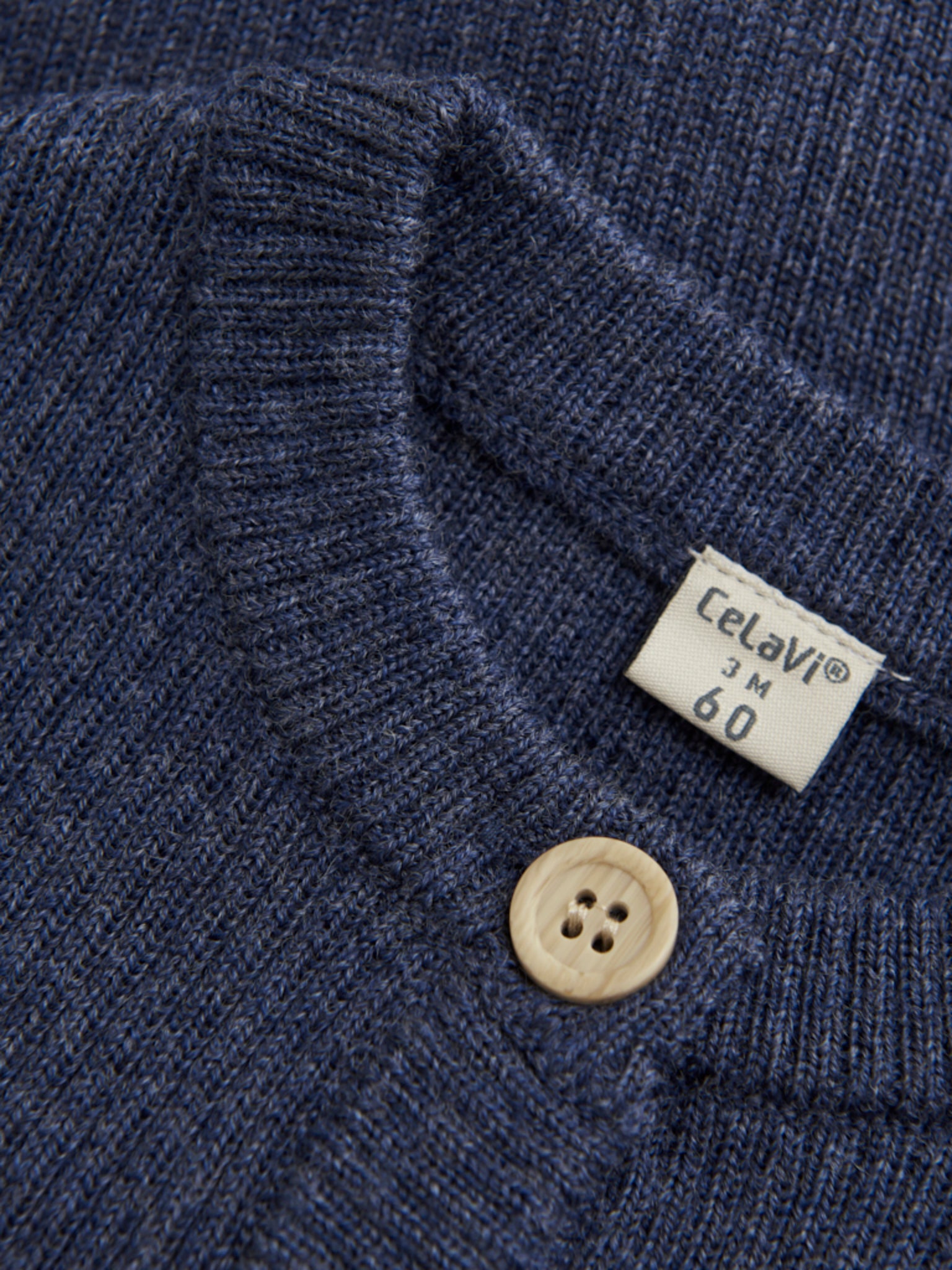 CeLaVi - Baby Strickjacke dunkelblau Wolle