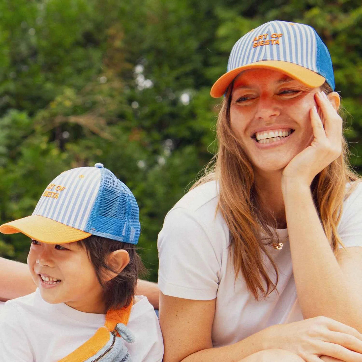 Chamaye - Kinder Kappe aus Baumwolle Trucker MINI & ME