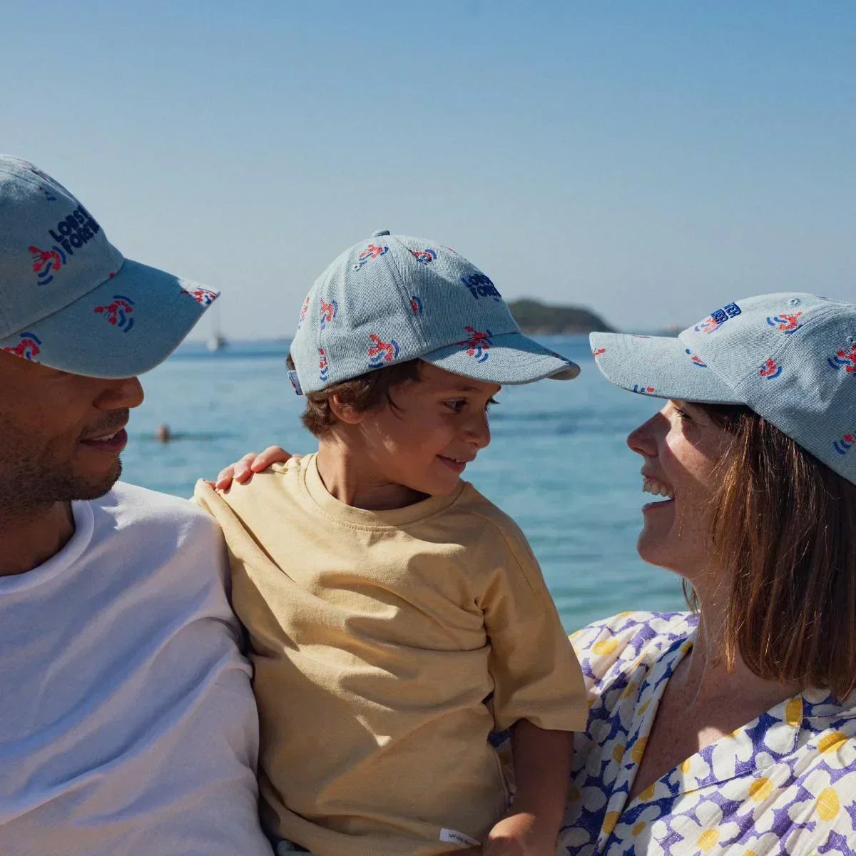 Chamaye - Kinder Kappe aus Baumwolle Lobster MINI & ME