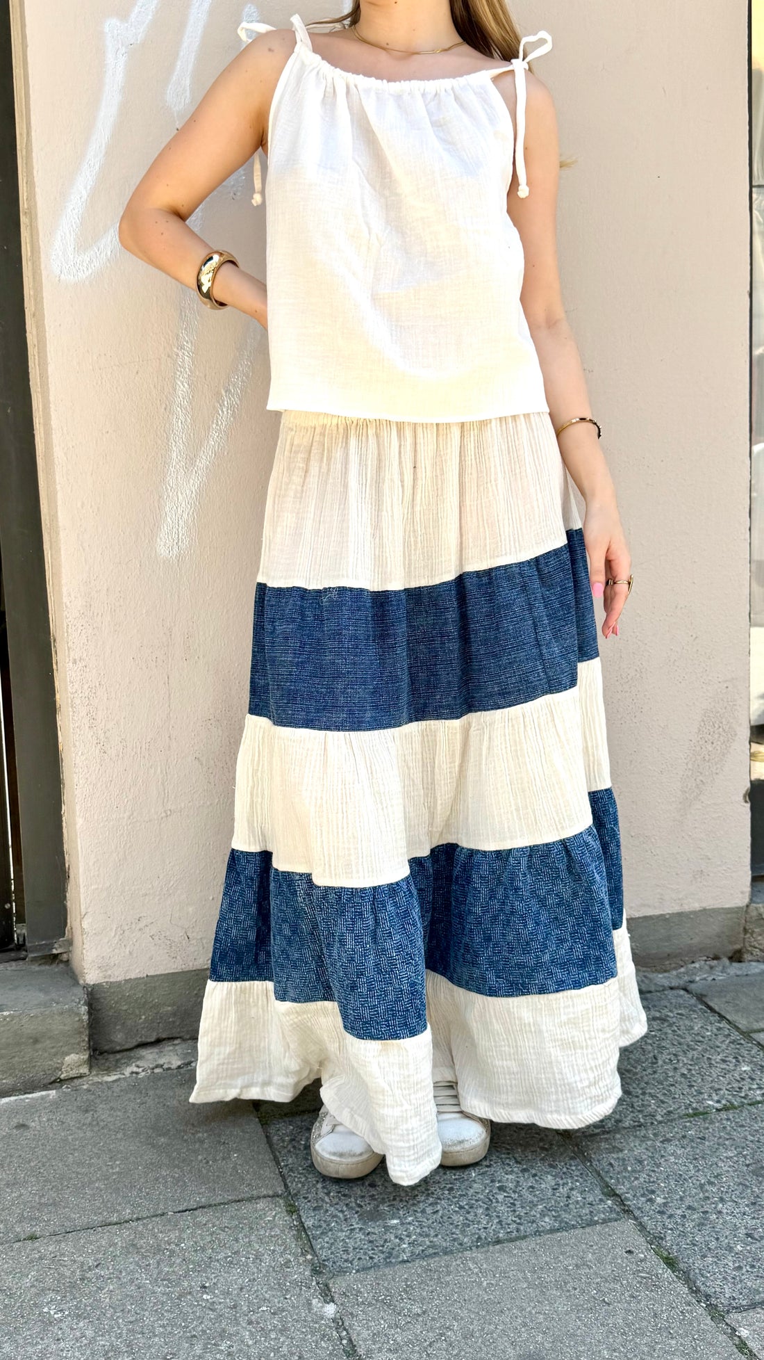 Cotton vibes - Musselintop natur