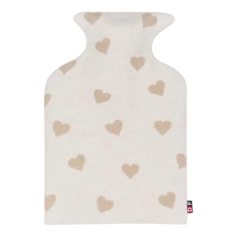David Fussenegger - Kinder Wärmflasche Herzen beige