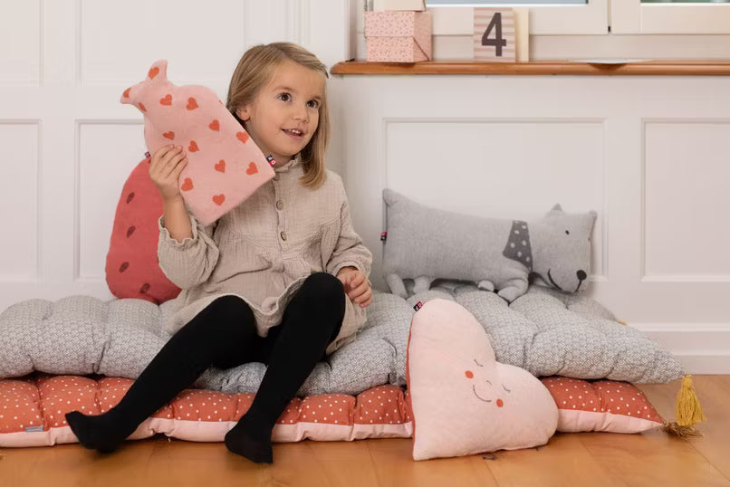 David Fussenegger - Kinder Wärmflasche Herzen rosa