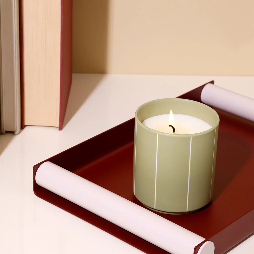 Design Letters - Duftkerze mint im Porzellanbecher