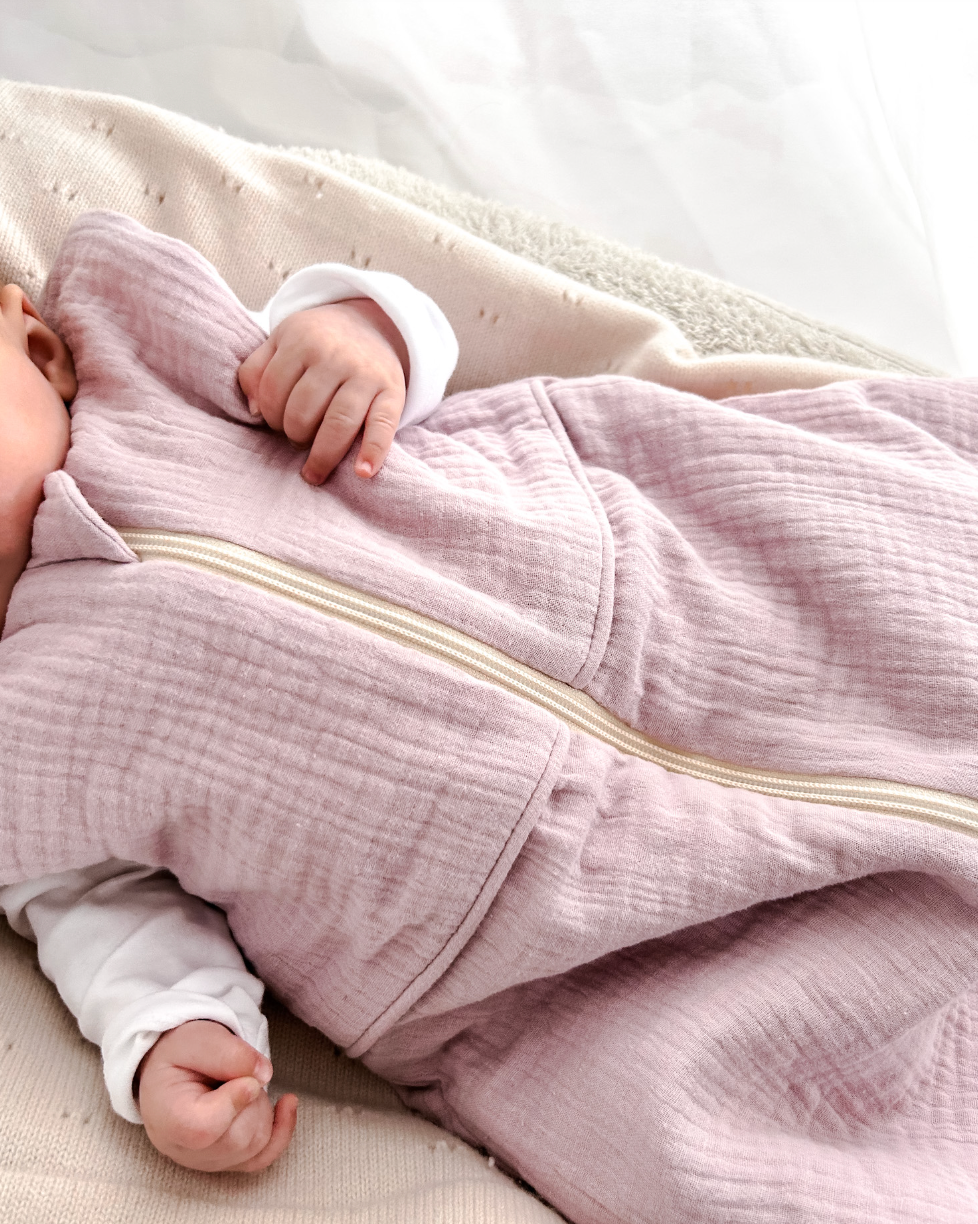 Die Gräfin - Baby Schlafsack mit Wollfutter rosa