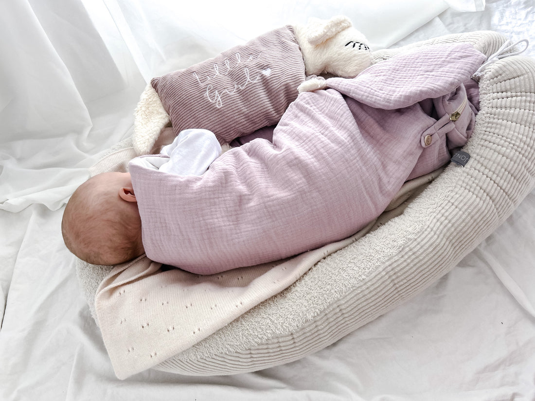 Die Gräfin - Baby Schlafsack mit Wollfutter rosa
