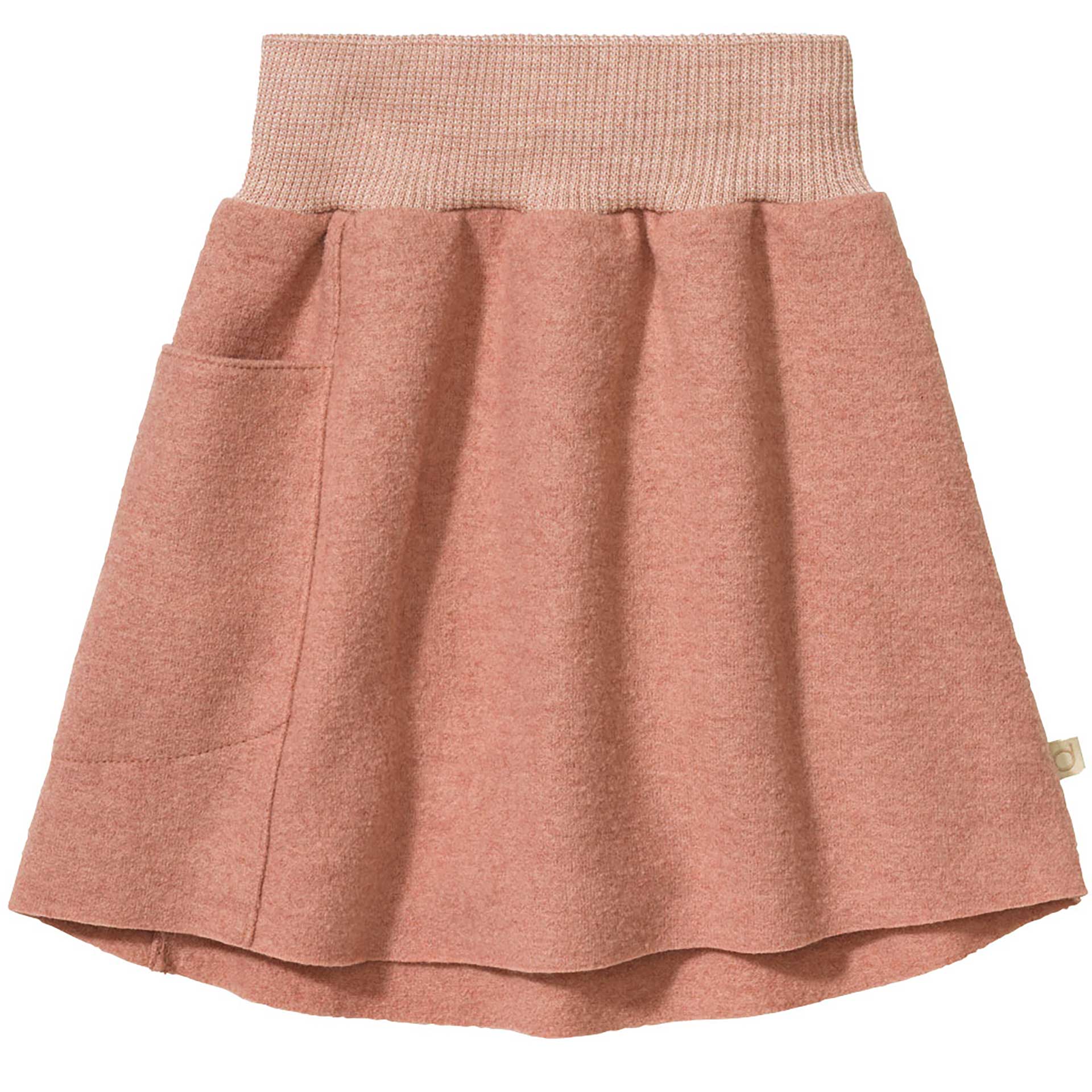 Ein breiter, weicher Strickbund und der 260g Walkstoff. Mehr braucht es nicht für einen pfiffigen Walk-Rock.