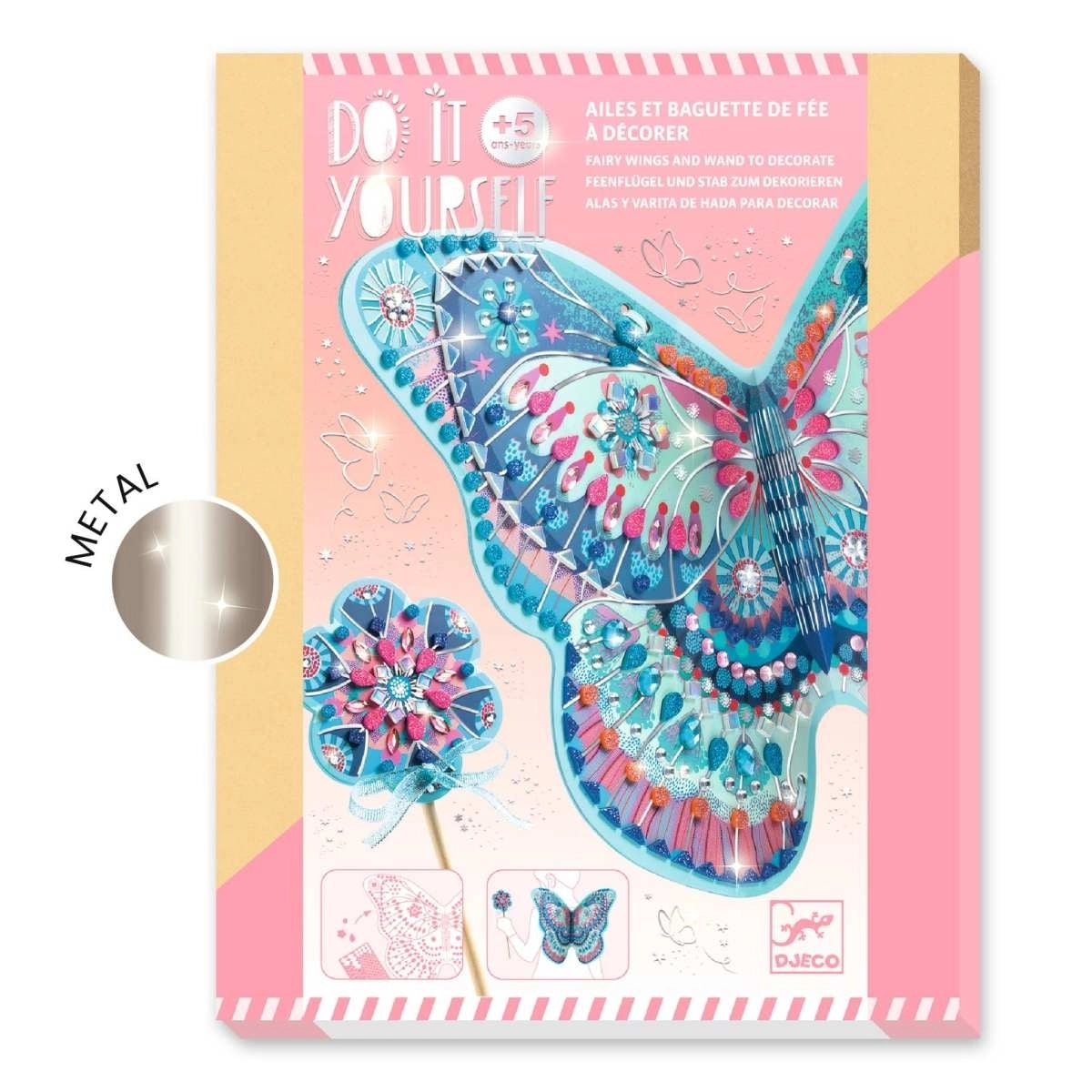 Djeco - DIY-Set Feenflügel & Zauberstab