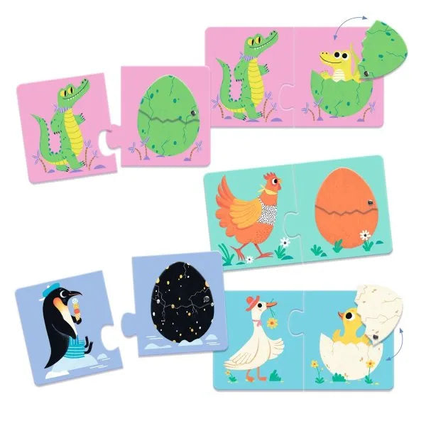 Djeco - Kinder Puzzle duo Eier - AURYN Shop