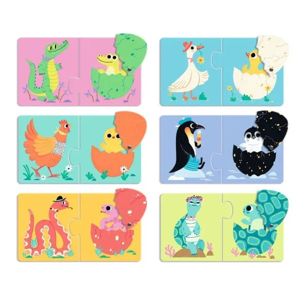 Djeco - Kinder Puzzle duo Eier - AURYN Shop
