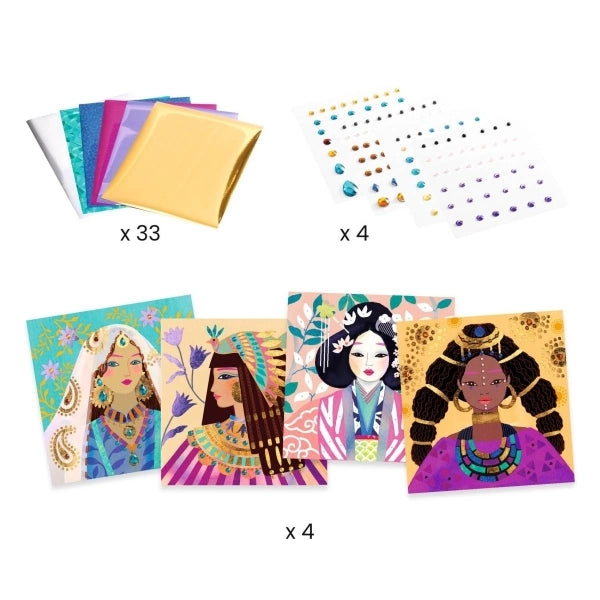 djeco-schmuckset-bunt