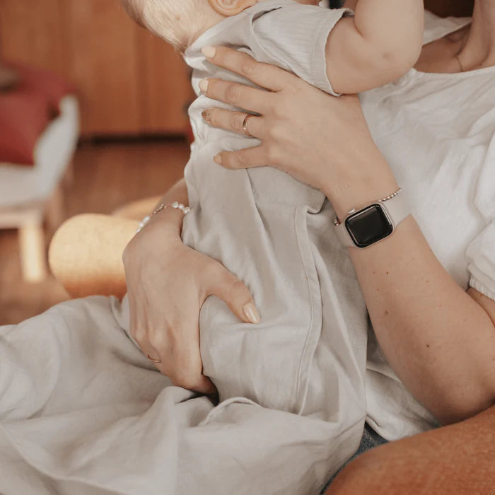 Emma & Noah - Sommerschlafsack Leinen ohne Arm beige o,5 TOG