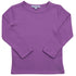 Lila Langarmshirt mit modischer Rippstruktur aus super weicher und anschmiegsamer Bio Baumwolle.