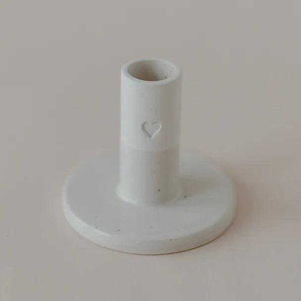 Eulenschnitt - handgemachter Kerzenständer Herz groß